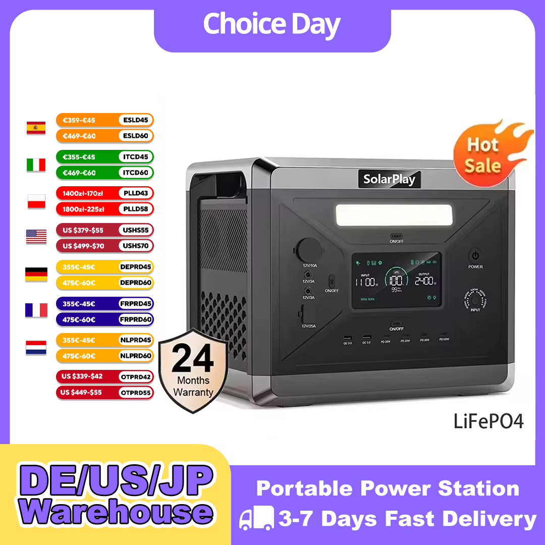 Solar Emergency Charger - SOLARPLAY Draagbare Powerstation Q2501 Voor Buiten