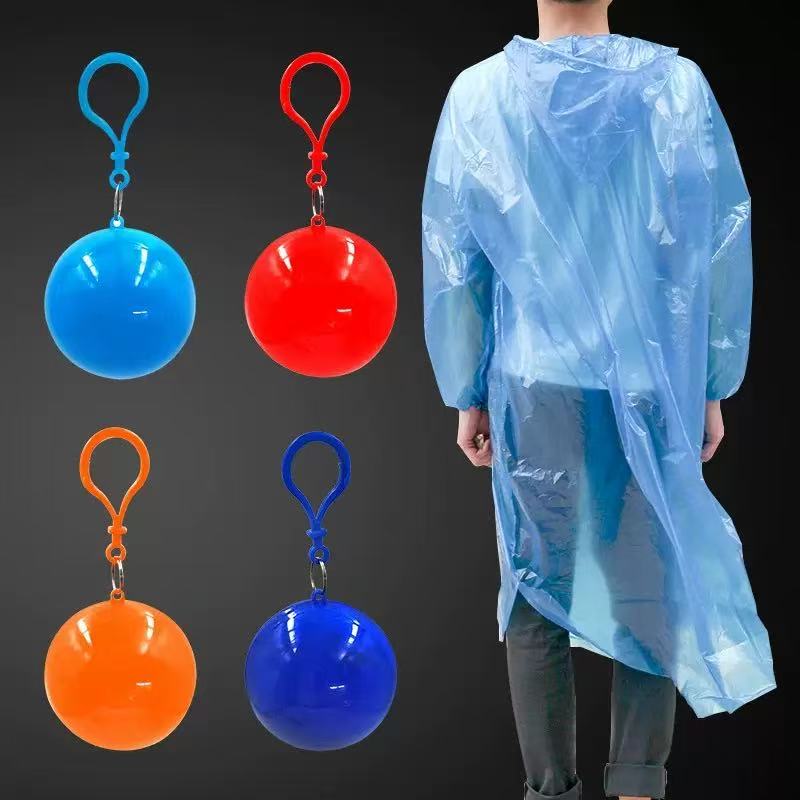 Emergency Poncho Rain - Willekeurige Kleur Wegwerp Gecomprimeerde Regenjasbal, Verdikte
