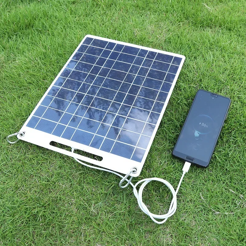 Solar Emergency Charger - 5V zonnepaneel waterdichte draagbare dubbele USB-oplader