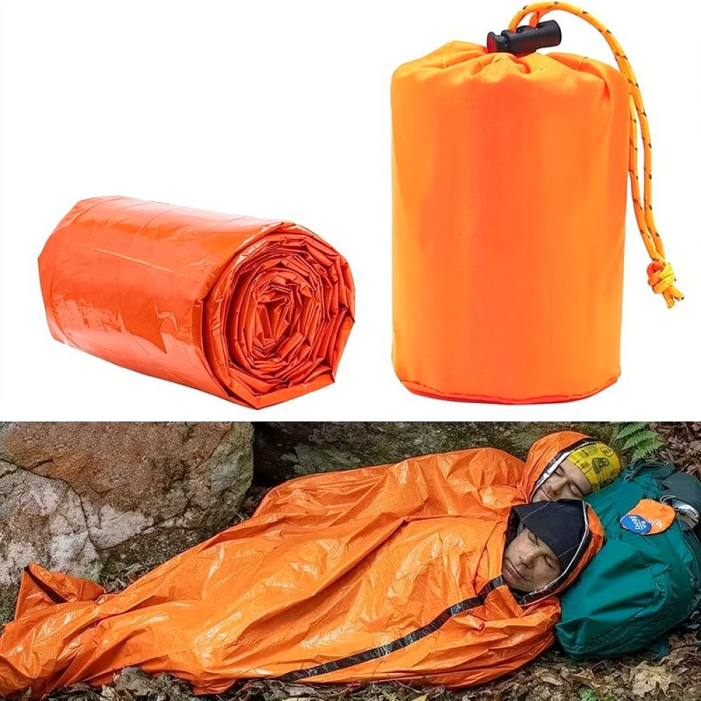 Survival Blanket Reflective - Draagbare, waterdichte thermische slaapzak voor noodgevallen,